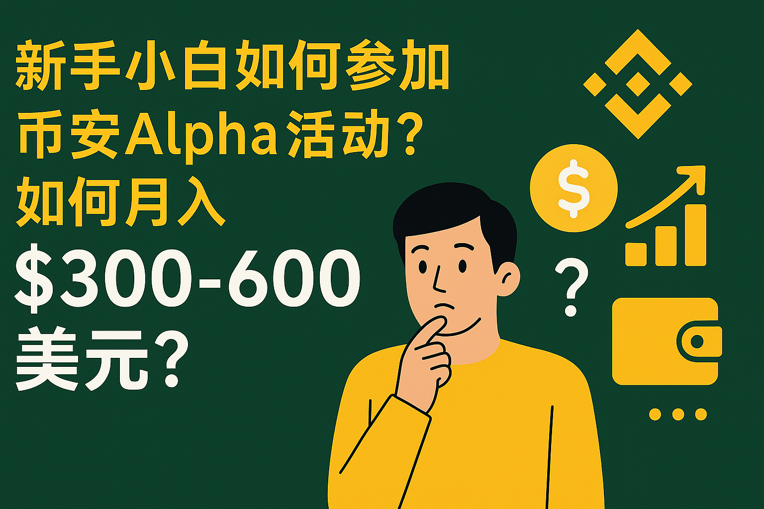 新手小白如何参加币安 Alpha 活动?如何月入 300-600 美元?